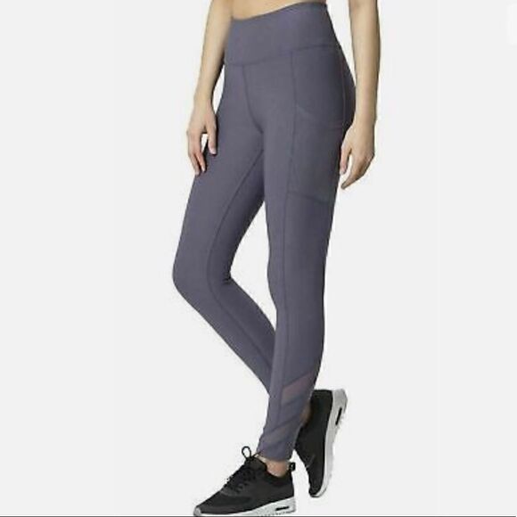 Mondetta Leggings Womens Sz XS performance Gray active luxury stretch pocket New - Picture 1 of 13